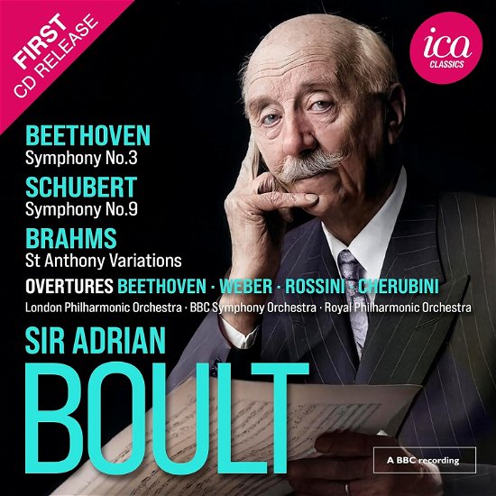 Cover for Adrian Boult · Beethoven / Schubert / Brahms: Symphony No.3/No.9/St Anthony Variations (CD) (2024)