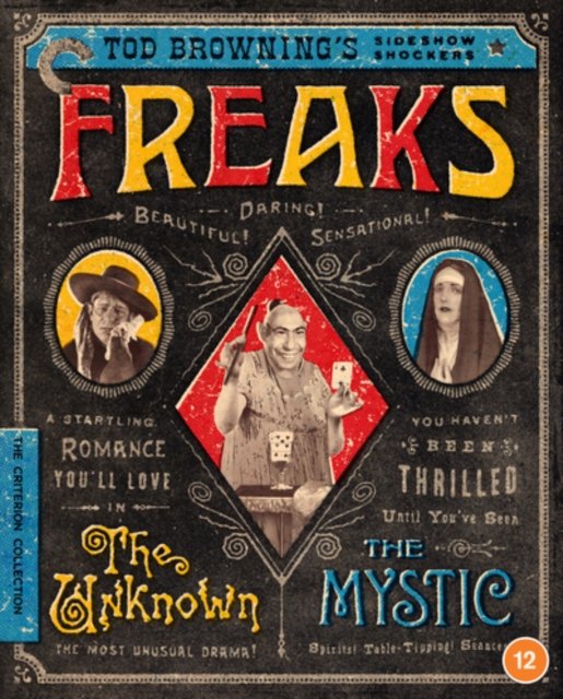 Cover for Freaksthe Unknownthe Mystic BD · Freaks / The Unknown / The Mystic - Tod Brownings Sideshow Shockers - Criterion Collection (Blu-ray) (2023)