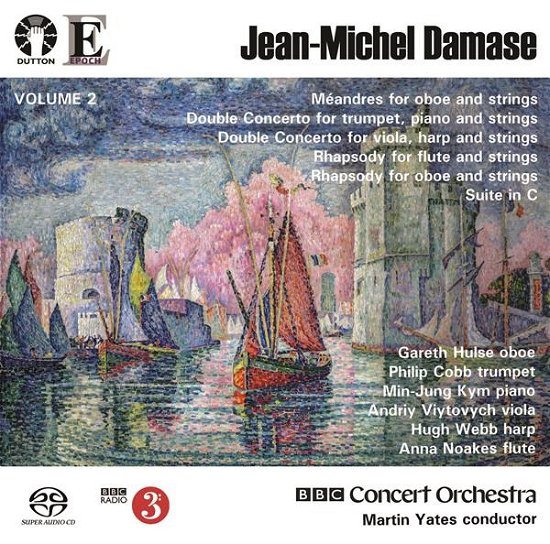 Cover for Bbc Concert Orchestra &amp; Martin Yates &amp; Gareth Hulse · Jean-Michel Damase: Meandres, Double Concerto, Rhapsody, Suite in C (CD) (2024)