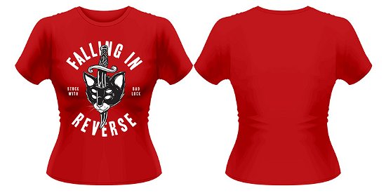 Cover for Falling in Reverse =t-shi · Dagger Cat Girlie / Red (MERCH) [size S] (2015)