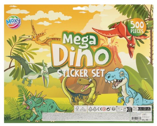 Mega Stickerset Dinosaurus 500st. - Grafix - Merchandise -  - 8715427093031 - 