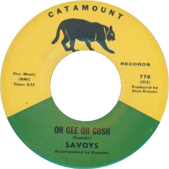 Vision of Love / Oh Gee, Oh Gosh (Digital 45) - Savoys - Musik -  - 0894232820921 - February 21, 2023