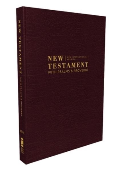 Cover for Zondervan · NIV, New Testament with Psalms and Proverbs, Pocket-Sized, Paperback, Burgundy, Comfort Print (Bog) (2024)