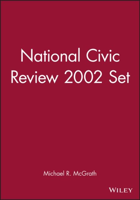 Cover for NCR (National Civic Review) · National Civic Review 2002 Set - J-B NCR Single Issue National Civic Review (Paperback Bog) (2003)