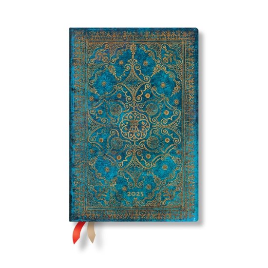 Cover for Paperblanks · Azure (Equinoxe) Mini 12-month Verso Hardback Dayplanner 2025 (Elastic Band Closure) - Equinoxe (Hardcover Book) (2024)