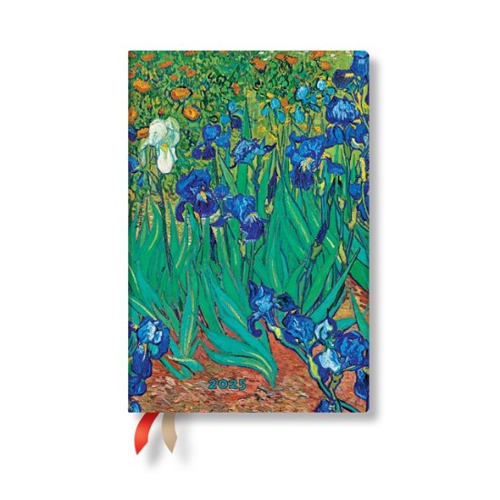 Cover for Paperblanks · Van Gogh’s Irises (Mini 12-month Verso Hardback Dayplanner 2025 (Elastic Band Closure) - Van Gogh's Irises (Hardcover Book) (2024)