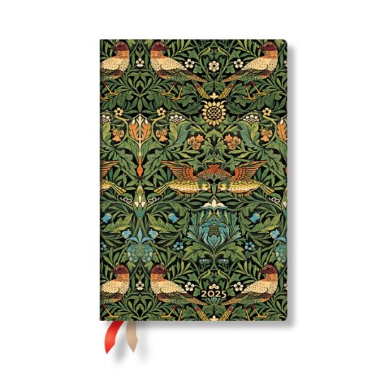 Cover for Paperblanks · Morris Birds (William Morris) Mini 12-month Horizontal Softcover Flexi Dayplanner 2025 (Elastic Band Closure) (Paperback Book) (2024)