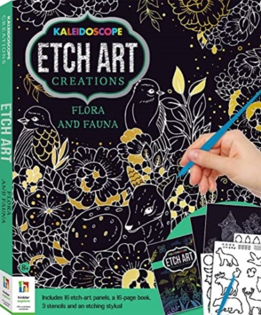 Cover for Hinkler Pty Ltd · Etch Art Creations Kit: Flora and Fauna - Etch Art Creations (Paperback Bog) (2020)