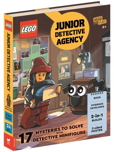 Cover for Lego® · LEGO® Junior Detective Agency (with detective minifigure, buildable dog, 2-sided poster and 17 mysteries to solve) (Paperback Book) (2024)