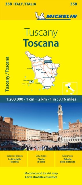 Cover for Michelin · Toscana - Michelin Local Map 358: Map (Map) (2024)