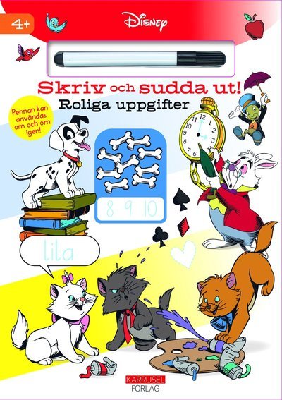 Disney - Skriv och sudda ut! Roliga uppgifter -  - Bøger - Karrusel Forlag Cargo Int Aps - 9788771863086 - July 7, 2023